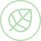 Logo green leaf in a circle